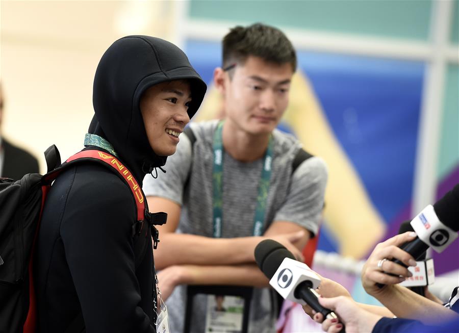 (SP)BRAZIL-RIO DE JANEIRO-OLYMPICS-CHINESE TRACK AND FIELD TEAM-ARRIVE