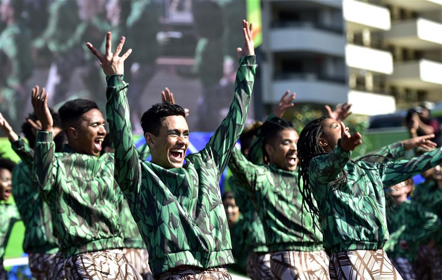 (SP)BRAZIL-RIO DE JANEIRO-OLYMPICS-FLAG-RAISING CEREMONY