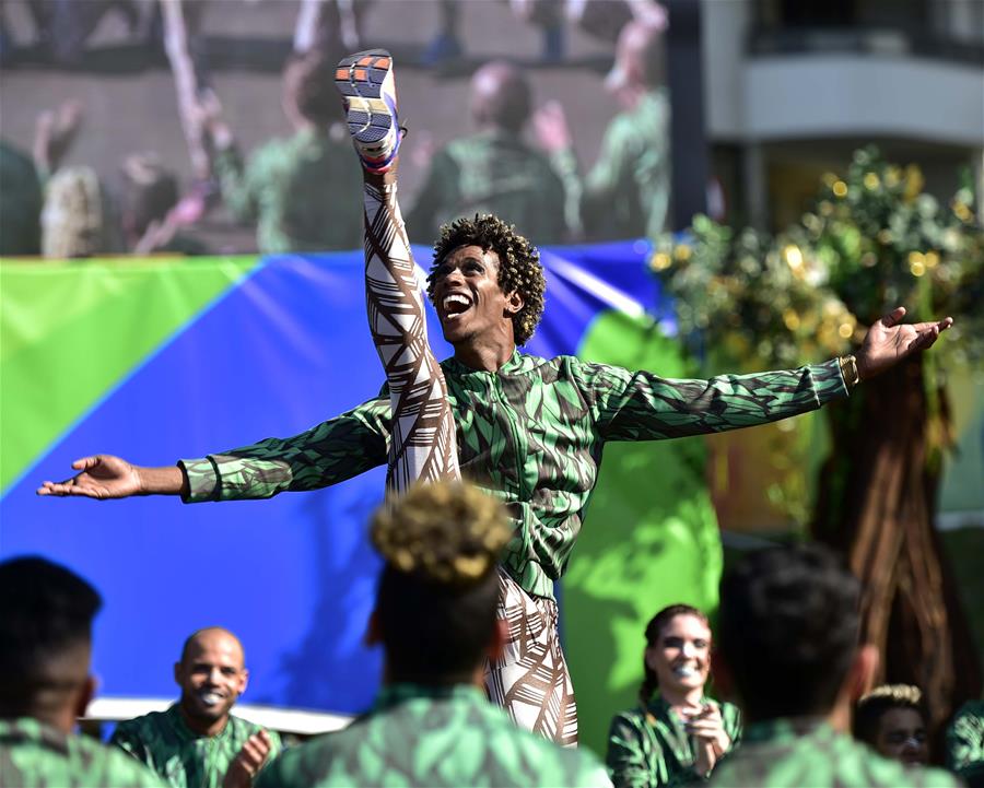 (SP)BRAZIL-RIO DE JANEIRO-OLYMPICS-FLAG-RAISING CEREMONY