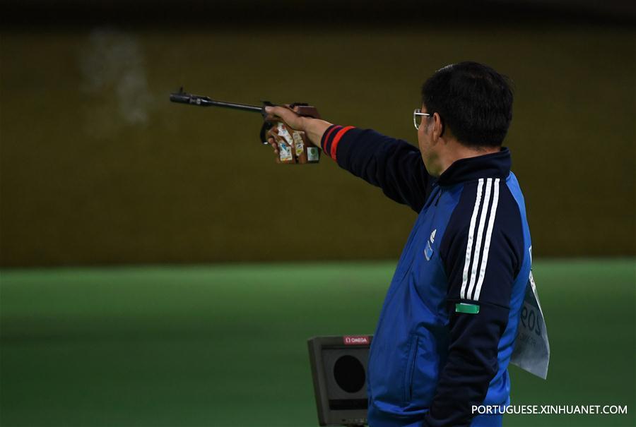 （里约奥运会）射击——越南选手黄春荣获得男子50米手枪银牌
