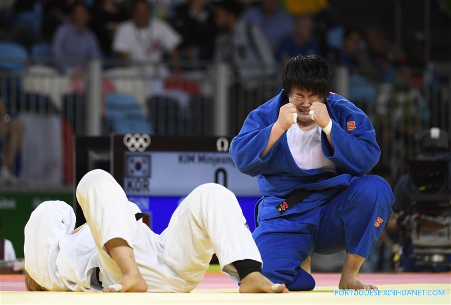 （里约奥运会）（8）柔道——中国选手于颂获得女子78公斤以上级铜牌