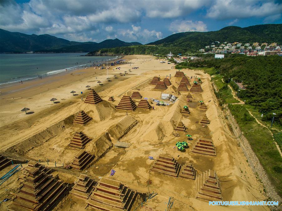 （社会）（2）“沙绘G20”舟山国际沙雕展正式开雕