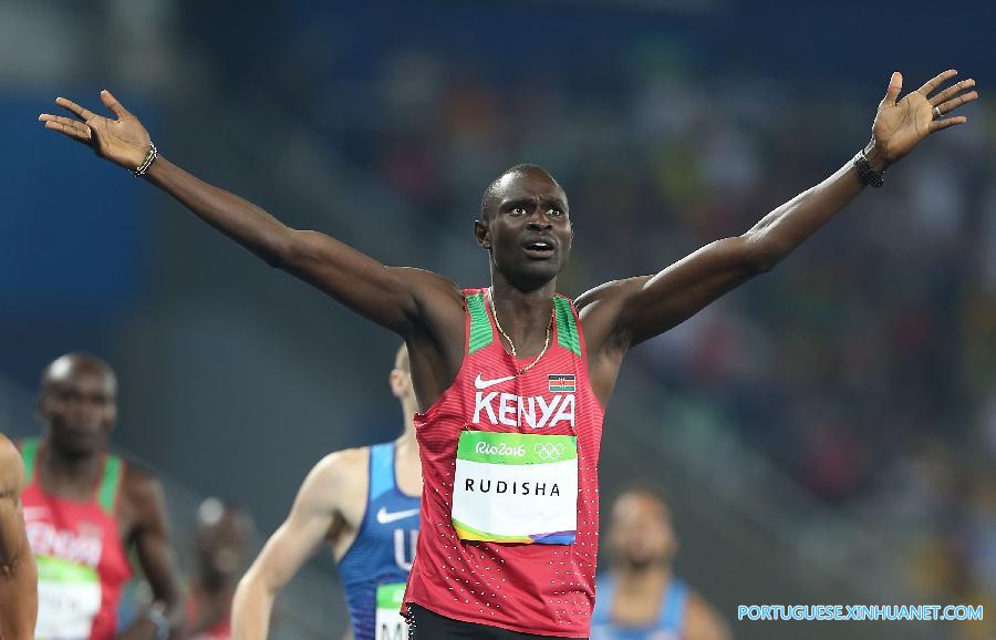 （里约奥运会·夺冠一刻）（14）田径——男子800米：鲁迪沙夺冠