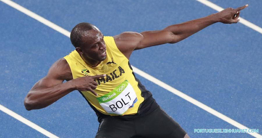 （里约奥运会·夺冠一刻）（13）田径——男子200米：牙买加选手博尔特夺冠