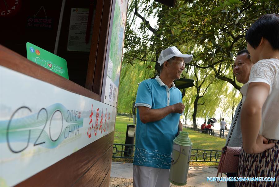 Sommet du G20 : bénévoles à Hangzhou