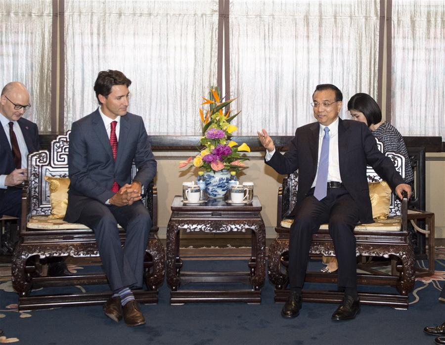 （XHDW）（1）李克强会见加拿大总理特鲁多 