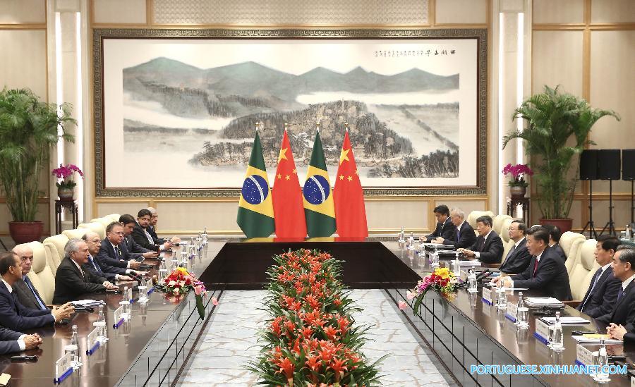 (G20 SUMMIT)CHINA-HANGZHOU-XI JINPING-BRAZILIAN PRESIDENT-MEETING (CN)