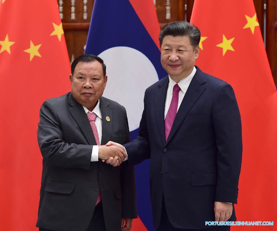 (G20 SUMMIT)CHINA-HANGZHOU-XI JINPING-LAOTIAN PRESIDENT-MEETING (CN)