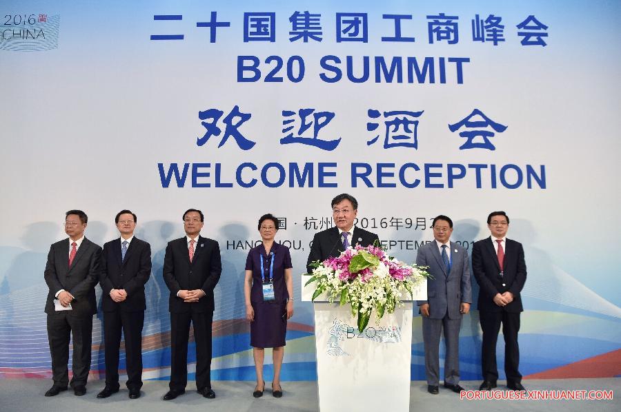 (G20 SUMMIT)CHINA-HANGZHOU-B20-WELCOME RECEPTION (CN)