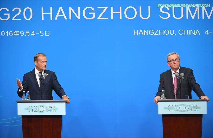 (G20 SUMMIT)CHINA-HANGZHOU-G20-EU-PRESS CONFERENCE (CN)