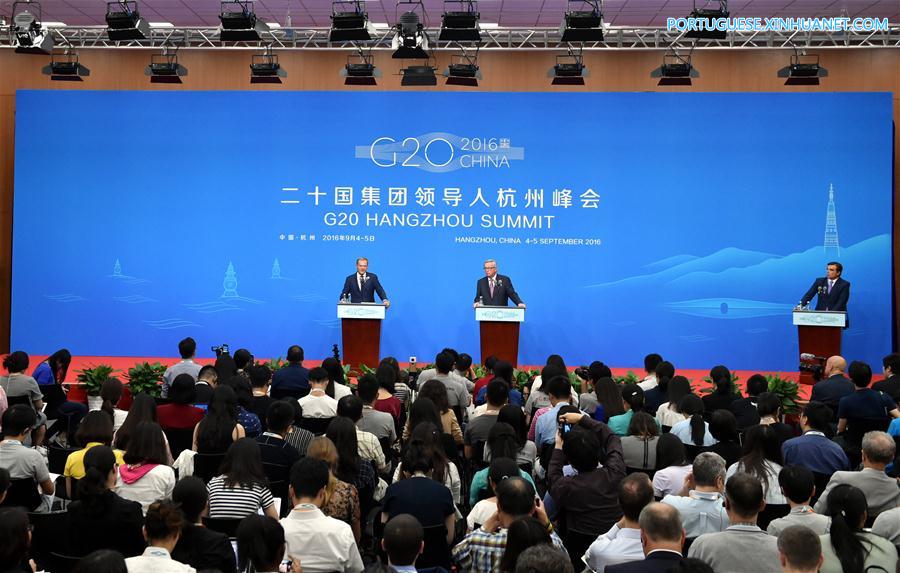 (G20 SUMMIT)CHINA-HANGZHOU-G20-EU-PRESS CONFERENCE (CN)