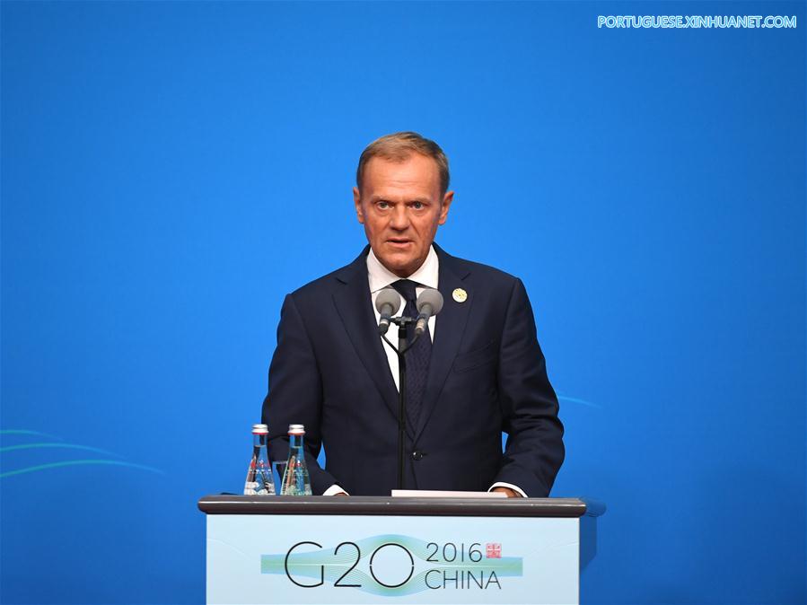 (G20 SUMMIT)CHINA-HANGZHOU-G20-EU-PRESS CONFERENCE (CN)