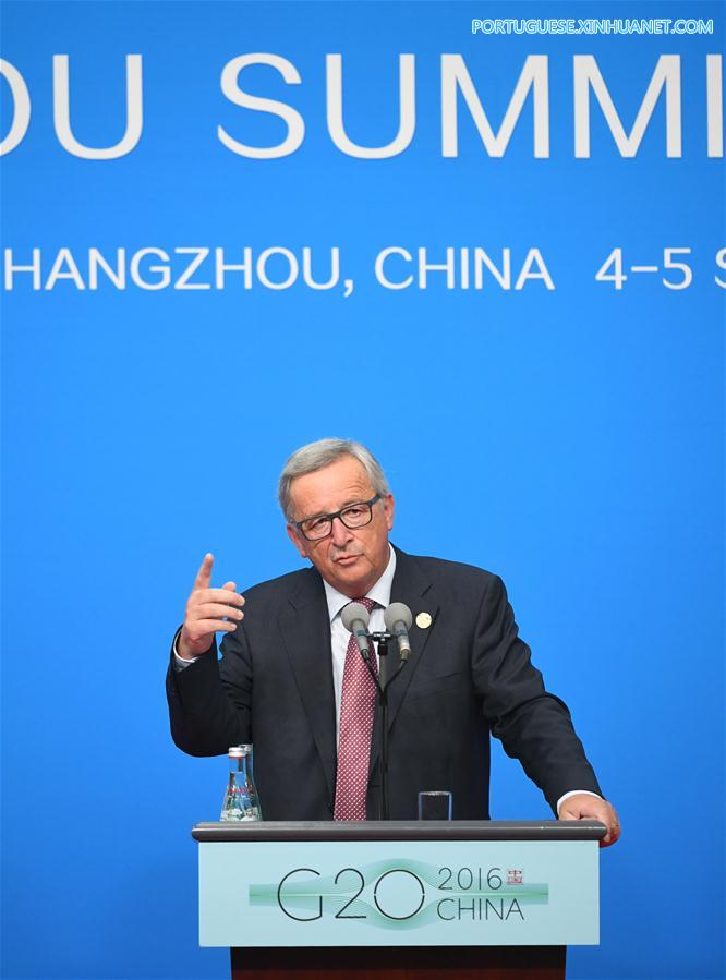 (G20 SUMMIT)CHINA-HANGZHOU-G20-EU-PRESS CONFERENCE (CN)