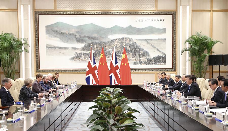 (G20 SUMMIT)CHINA-HANGZHOU-G20-XI JINPING-BRITISH PM-MEETING (CN) 