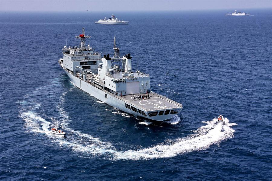 （军事）（3）中俄“海上联合—2016”军事演习举行海上联合行动演练