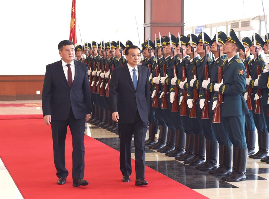 （时政）（2）李克强抵达比什凯克对吉尔吉斯斯坦进行正式访问并出席上海合作组织成员国政府首脑（总理）理事会会议