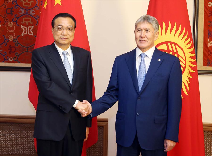 KYRGYZSTAN-BISHKEK-LI KEQIANG-ATAMBAYEV-MEETING