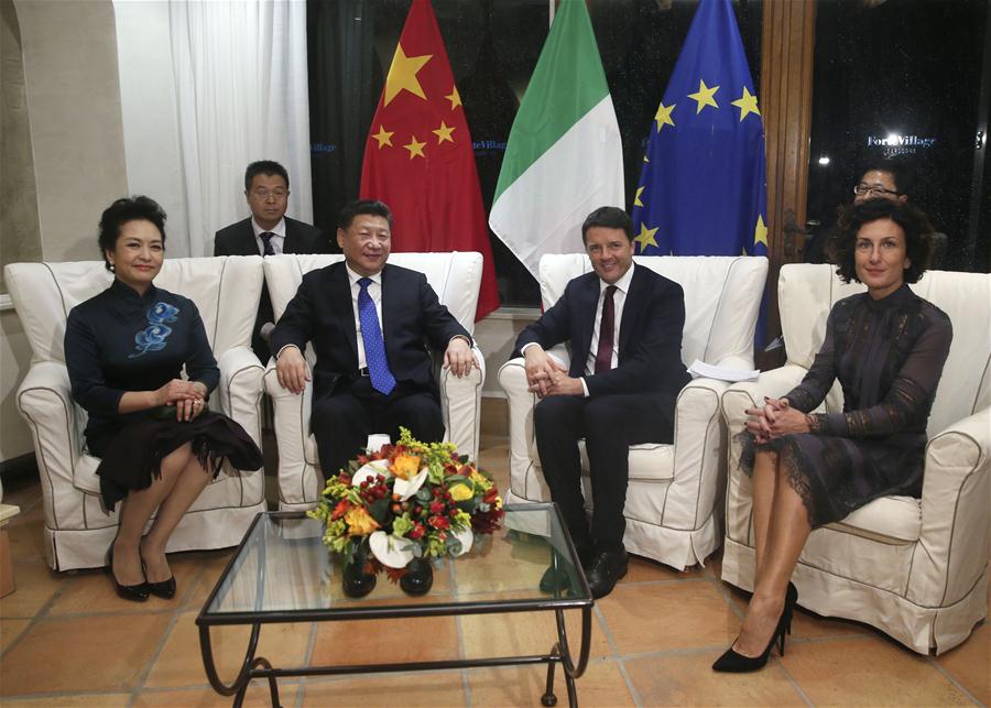 ITALY-SARDINIA-CHINESE PRESIDENT-MEETING