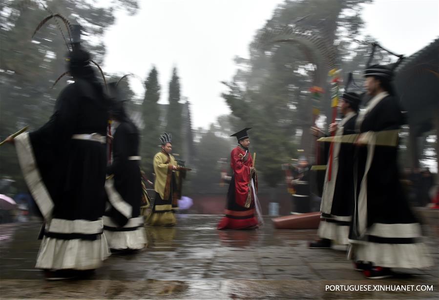 CHINA-SHANDONG-ZOUCHENG-MENCIUS-WINTER SOLSTICE-CEREMONY (CN)