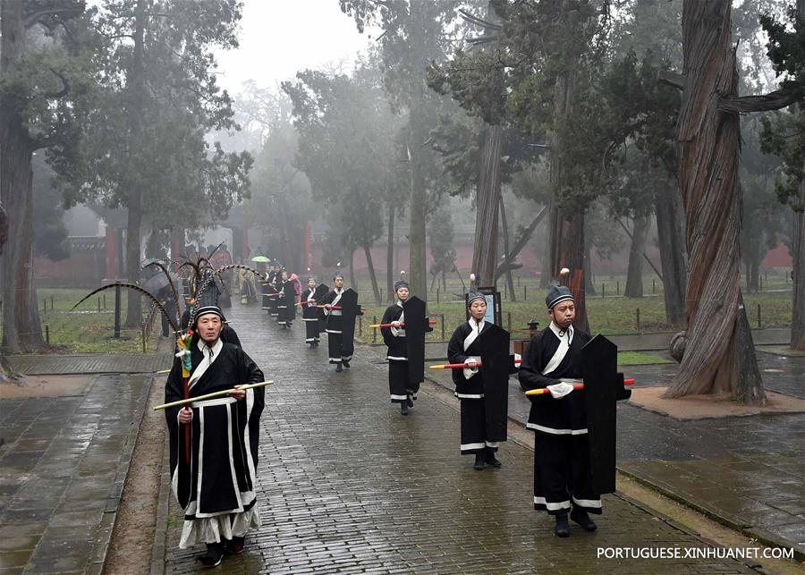 CHINA-SHANDONG-ZOUCHENG-MENCIUS-WINTER SOLSTICE-CEREMONY (CN)