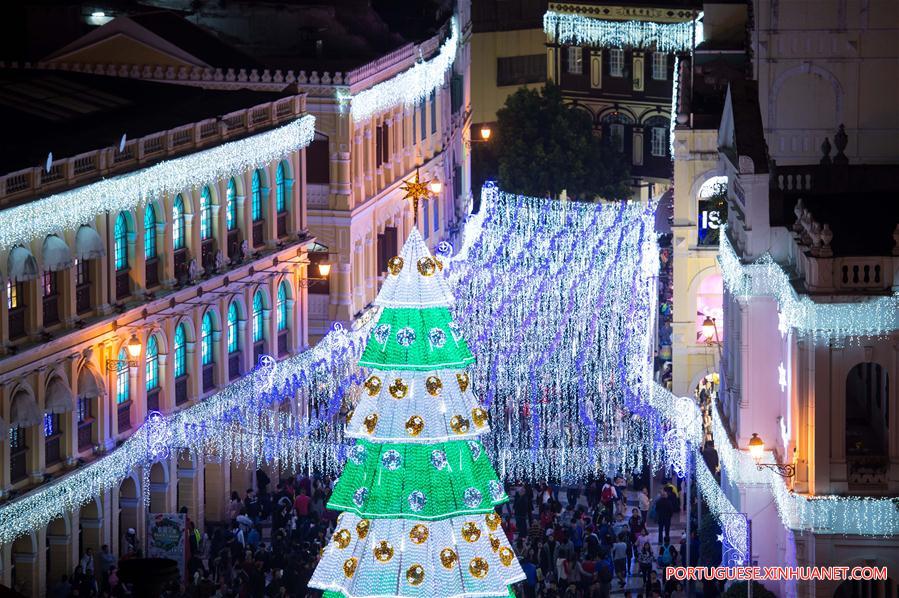 Macau, China - 8 De Dezembro De 2016: Vista Em Perspectiva Do