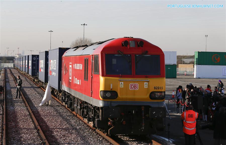 BRITAIN-LONDON-FIRST FREIGHT TRAIN-CHINA