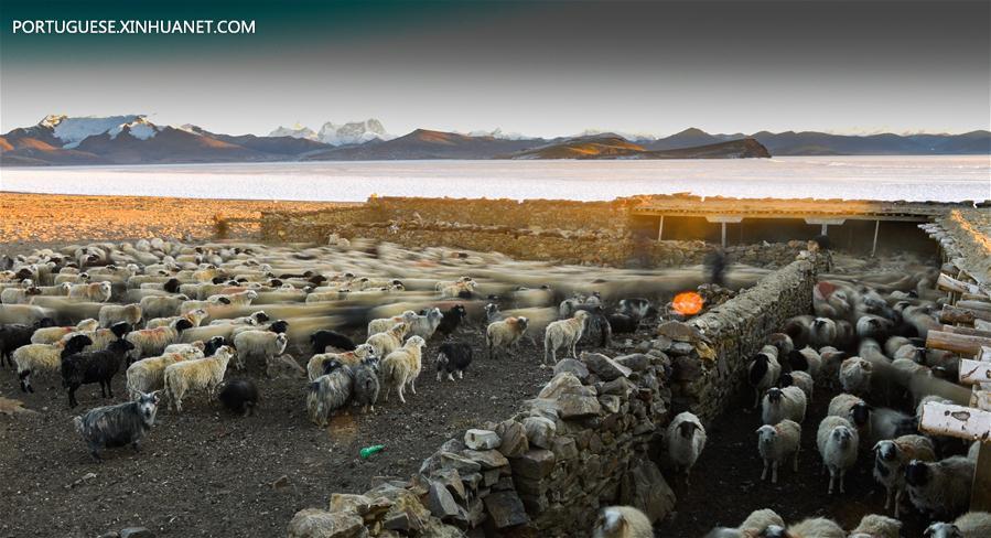 CHINA-TIBET-PLATEAU LAKE-SCENERY (CN)