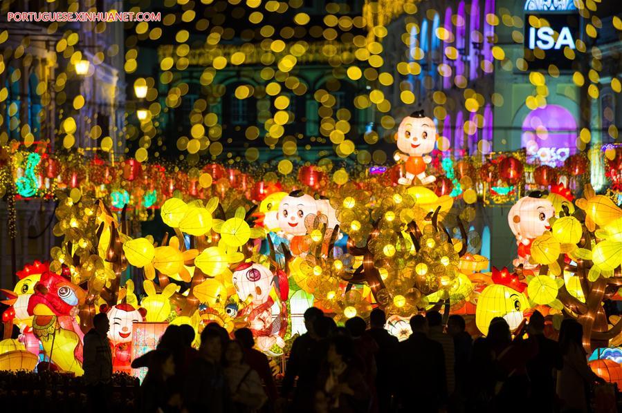 CHINA-MACAO-SPRING FESTIVAL-LIGHTS DECORATION (CN)