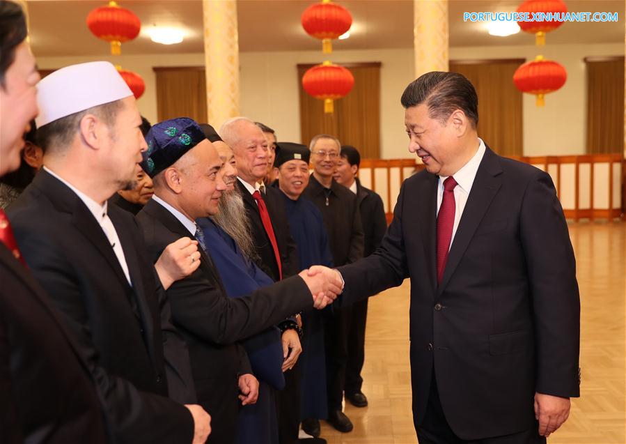 CHINA-BEIJING-TOP LEADERS-SPRING FESTIVAL RECEPTION (CN)