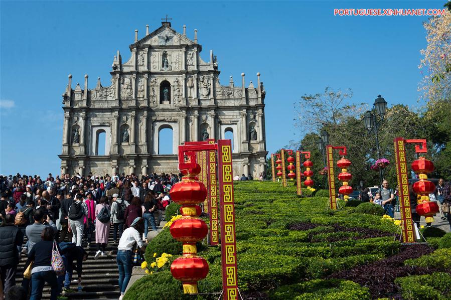CHINA-MACAO-LUNAR NEW YEAR-HOLIDAY-TOURISM (CN) 