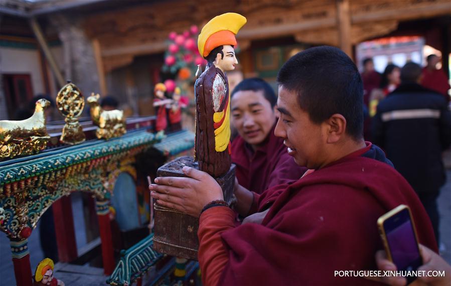 CHINA-QINGHAI-XINING-BUTTER STATUE (CN)