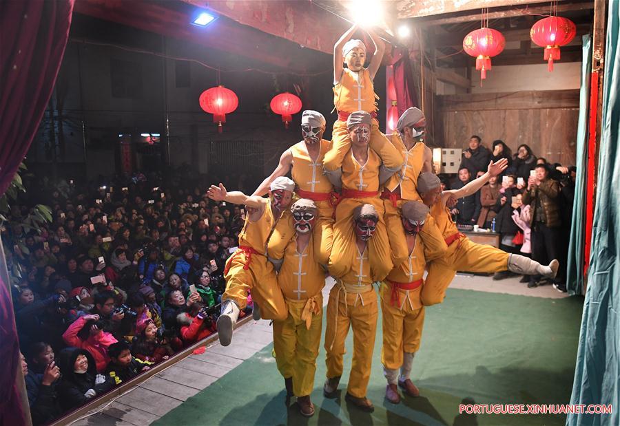 CHINA-ANHUI-PERFORMANCE-HUMAN PYRAMID (CN)