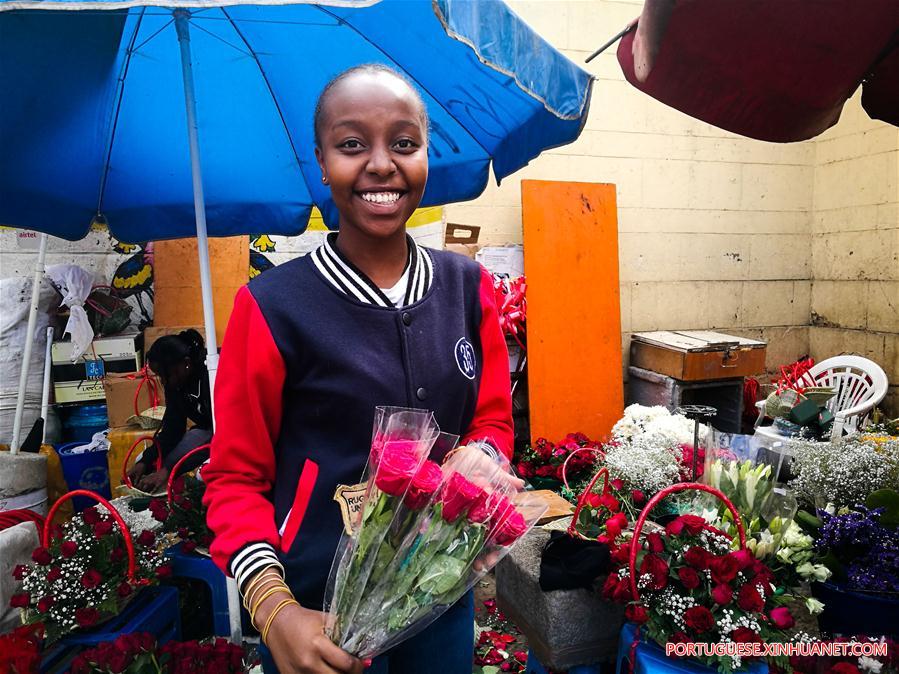 KENYA-NAIROBI-VALENTINE'S DAY-FLOWER