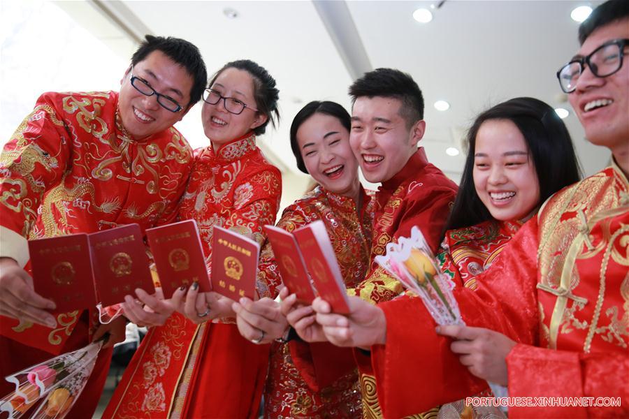 #CHINA-VALENTINE'S DAY-MARRIAGE REGISTRATION (CN)