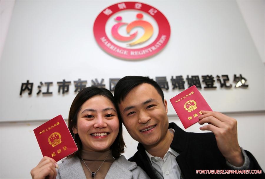 #CHINA-VALENTINE'S DAY-MARRIAGE REGISTRATION (CN)