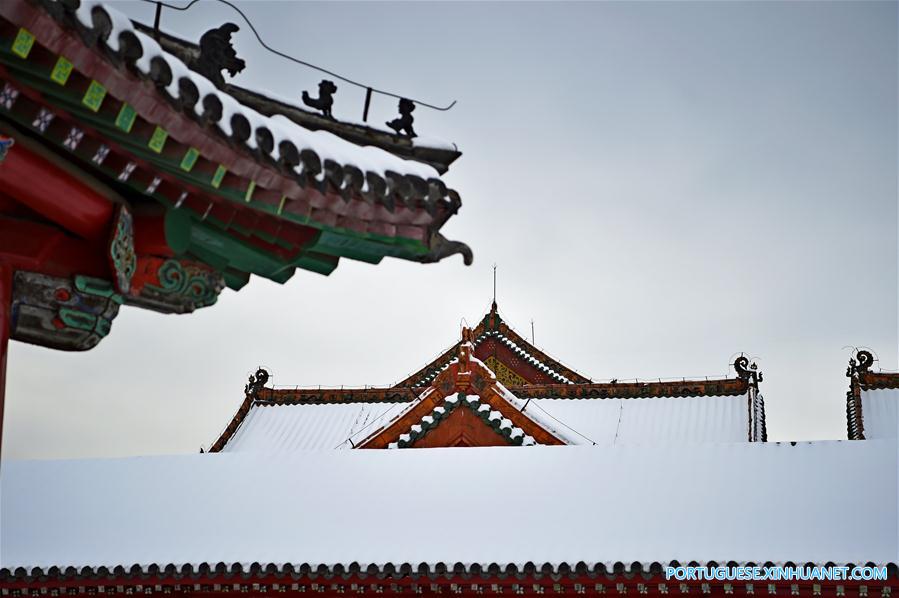 CHINA-SHENYANG-IMPERIAL PALACE-SNOW-SCENERY (CN)