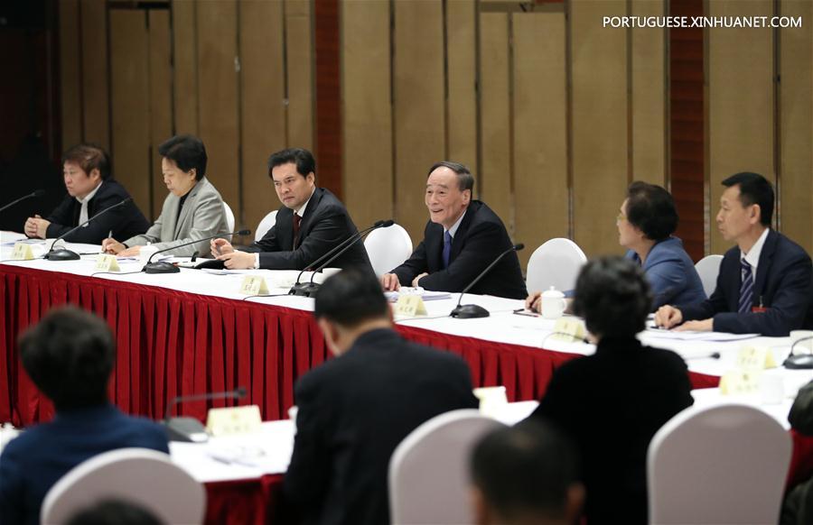 (TWO SESSIONS)CHINA-BEIJING-WANG QISHAN-CPPCC-PANEL DISCUSSION (CN)