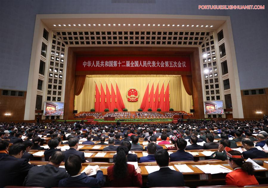 (TWO SESSIONS)CHINA-BEIJING-NPC-SECOND PLENARY MEETING (CN)