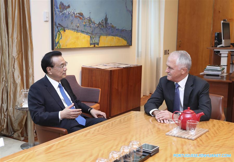 （XHDW）（2）李克强同澳大利亚总理特恩布尔举行会谈