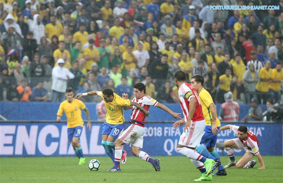 (SP)BRAZIL-SAO PAULO-SOCCER-FIFA WORLD CUP 2018-QUALIFIERS-BRAZIL VS PARAGUAY