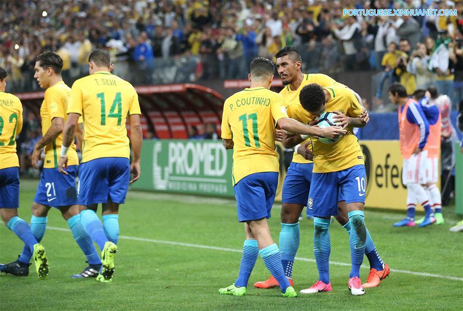 (SP)BRAZIL-SAO PAULO-SOCCER-FIFA WORLD CUP 2018-QUALIFIERS-BRAZIL VS PARAGUAY