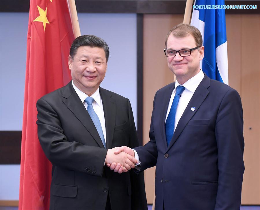FINLAND-CHINA-XI JINPING-PM-MEETING