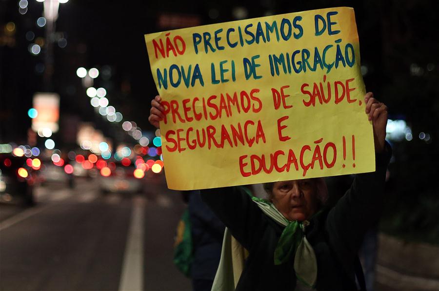 (4)BRASIL-SAO PAULO-SOCIEDAD-PROTESTA