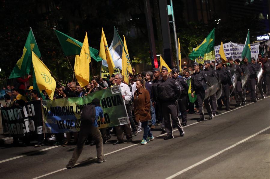 (3)BRASIL-SAO PAULO-SOCIEDAD-PROTESTA