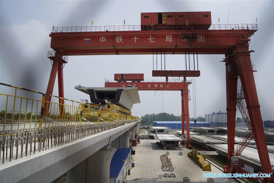 CHINA-ZHENGZHOU-WANZHOU HIGH-SPEED RAILWAY-CONSTRUCTION (CN)