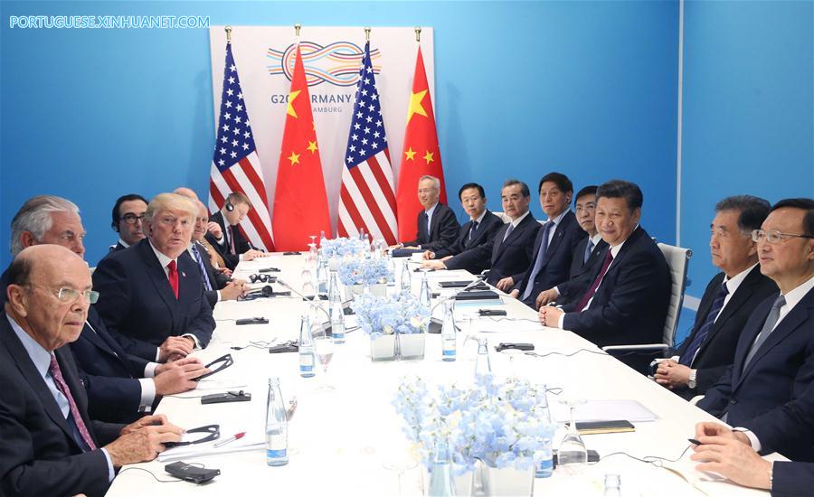 GERMANY-HAMBURG-CHINA-U.S.-XI JINPING-TRUMP-MEETING