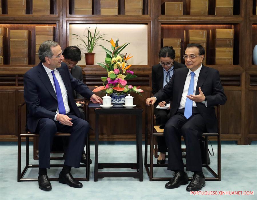 CHINA-BEIJING-LI KEQIANG-FORMER GREEK PM-MEETING(CN)
