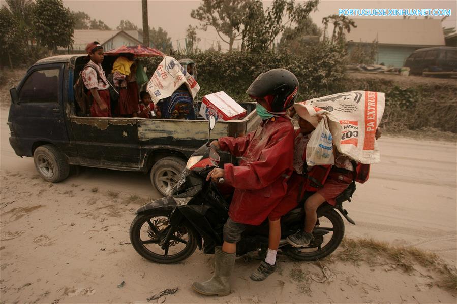 INDONESIA-NORTH SUMATRA-MOUNT SINABUNG-ERUPTION