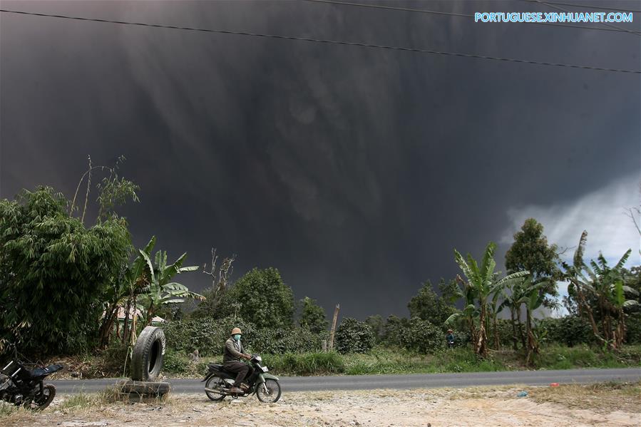 INDONESIA-NORTH SUMATRA-MOUNT SINABUNG-ERUPTION
