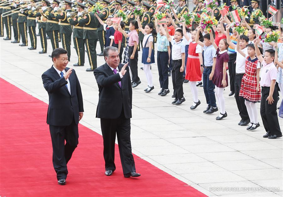 CHINA-BEIJING-XI JINPING-TAJIK PRESIDENT-WELCOME CEREMONY (CN)